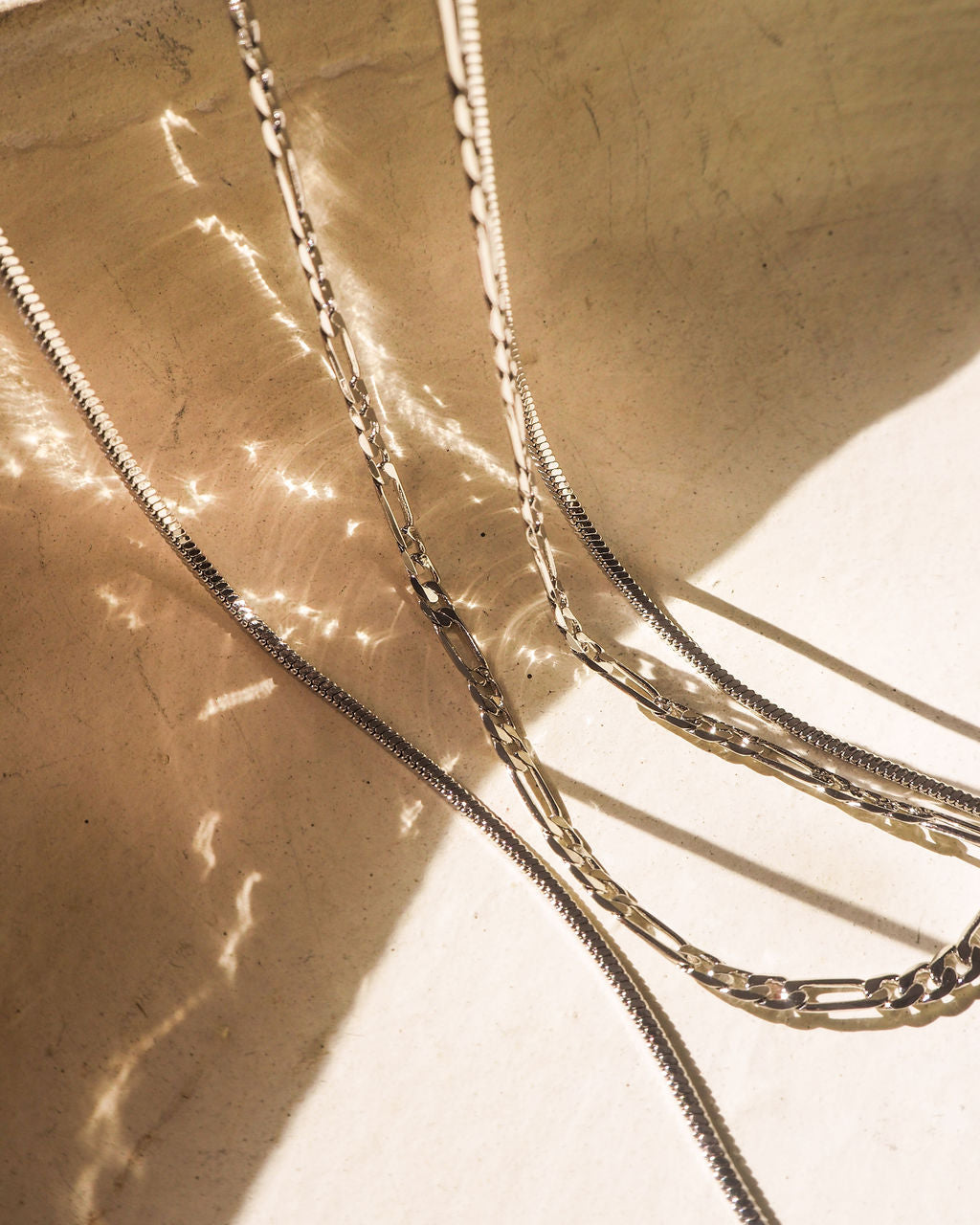 Cecilia Chain Necklace- Silver