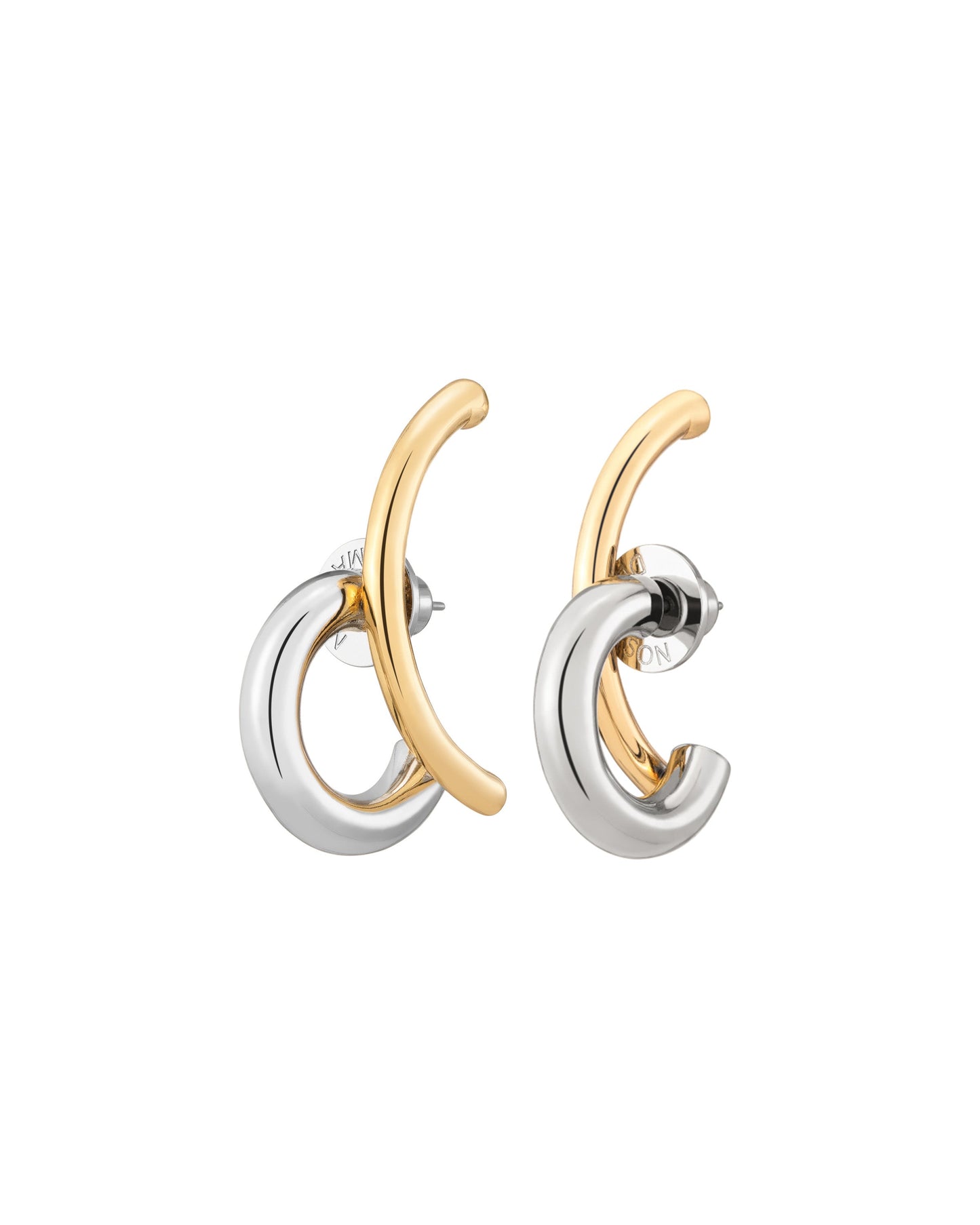 Marisa Two-Tone Hoop Earrings