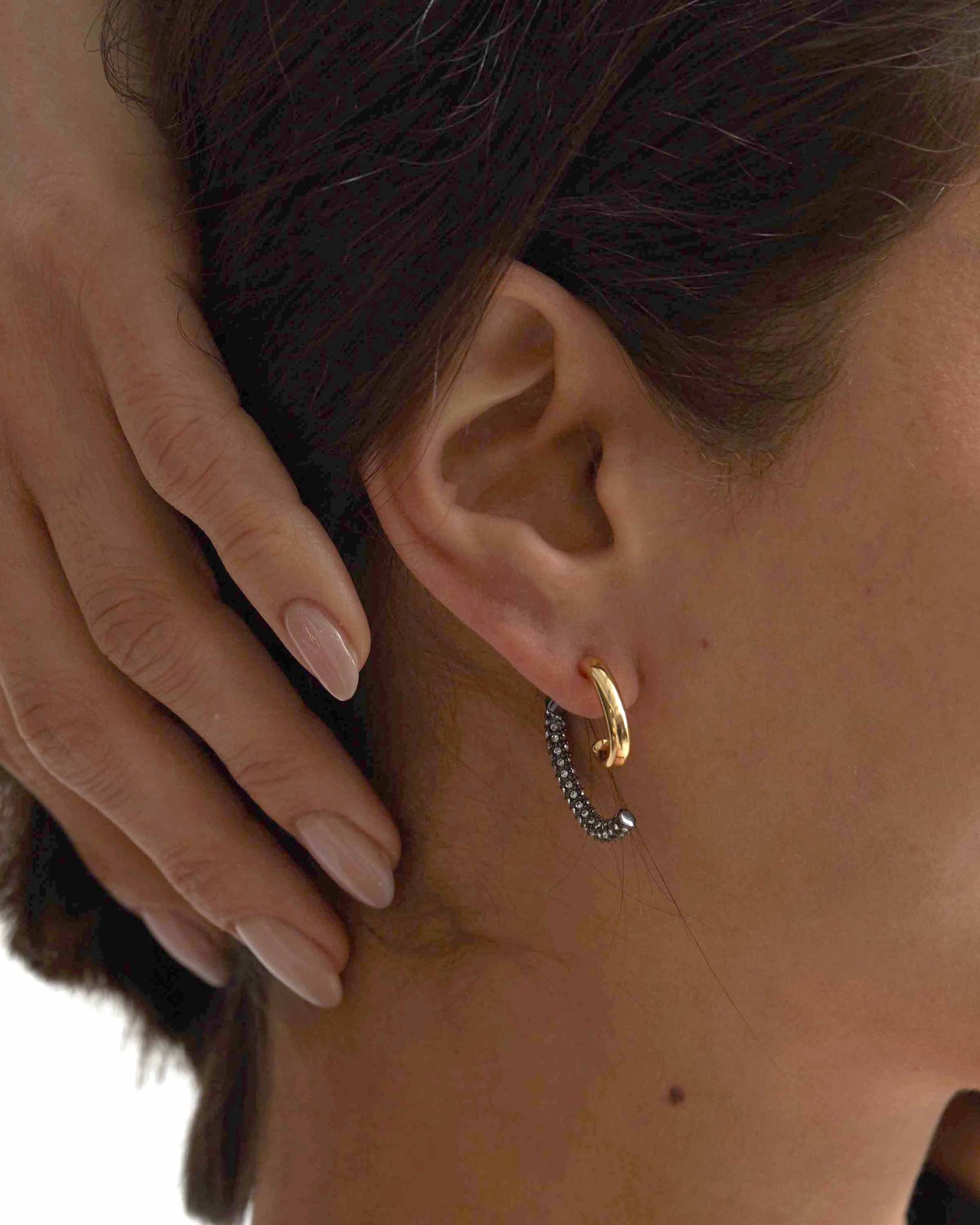 Luna Mini Pavé Earrings