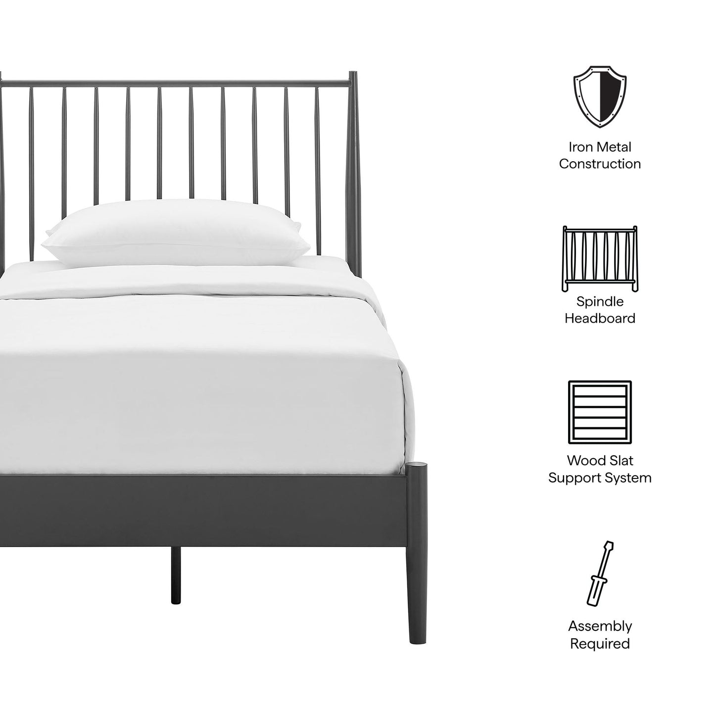 Adair Spindle Platform Bed by Modway
