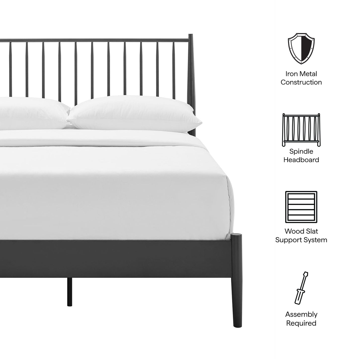 Adair Spindle Platform Bed by Modway