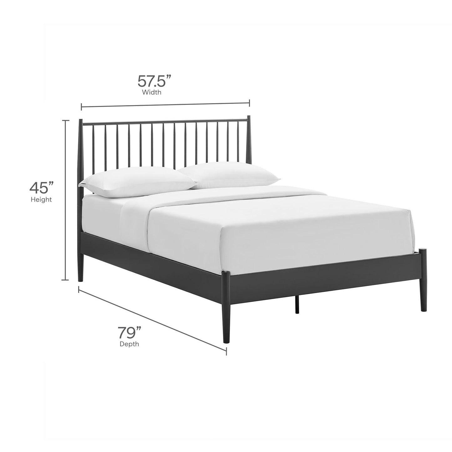 Adair Spindle Platform Bed by Modway