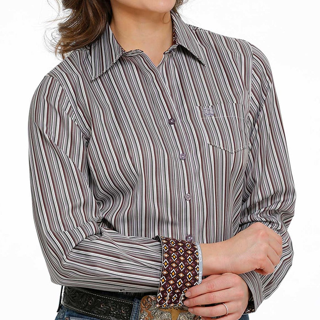Burgundy Striped | Cinch Womens
