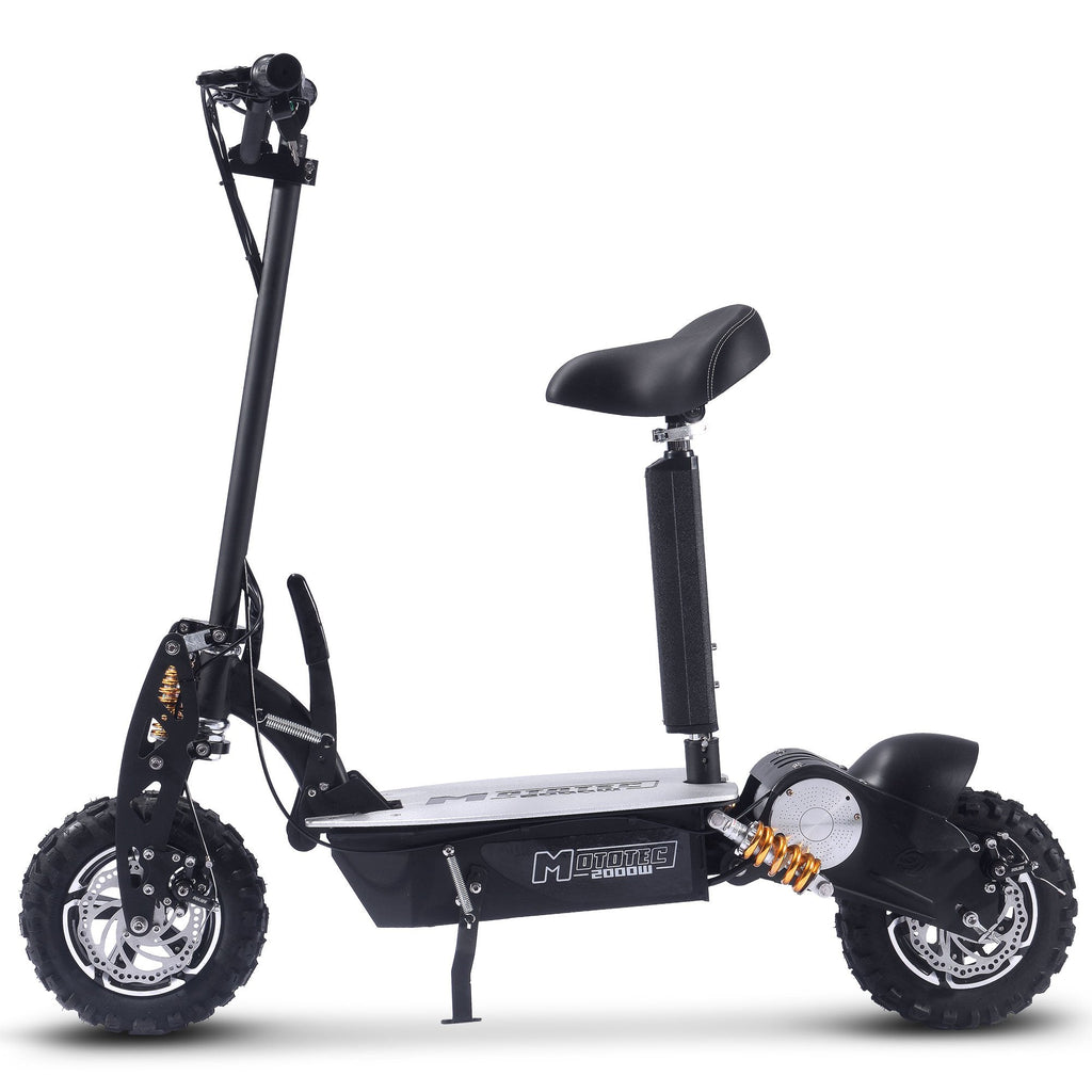 48V 2000W 折りたたみ式スタンドアップスクーター（着脱式シート付き）