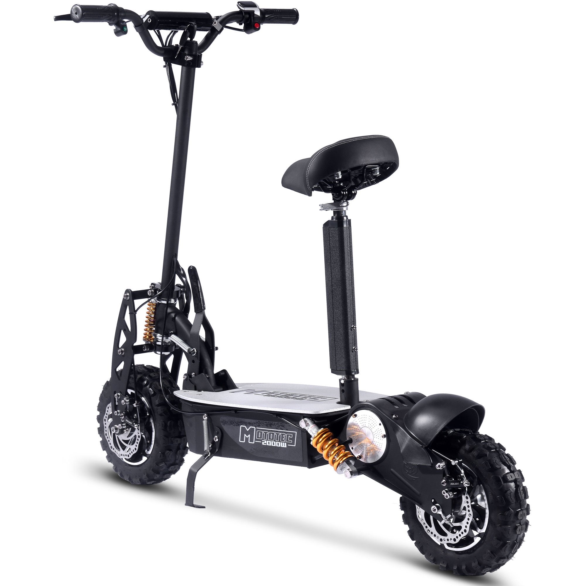 48V 2000W 折りたたみ式スタンドアップスクーター（着脱式シート付き）