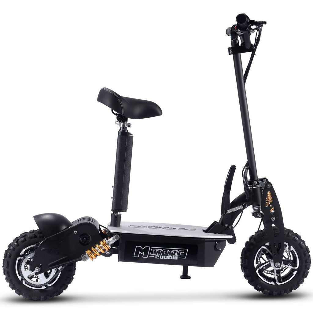 48V 2000W 折りたたみ式スタンドアップスクーター（着脱式シート付き）