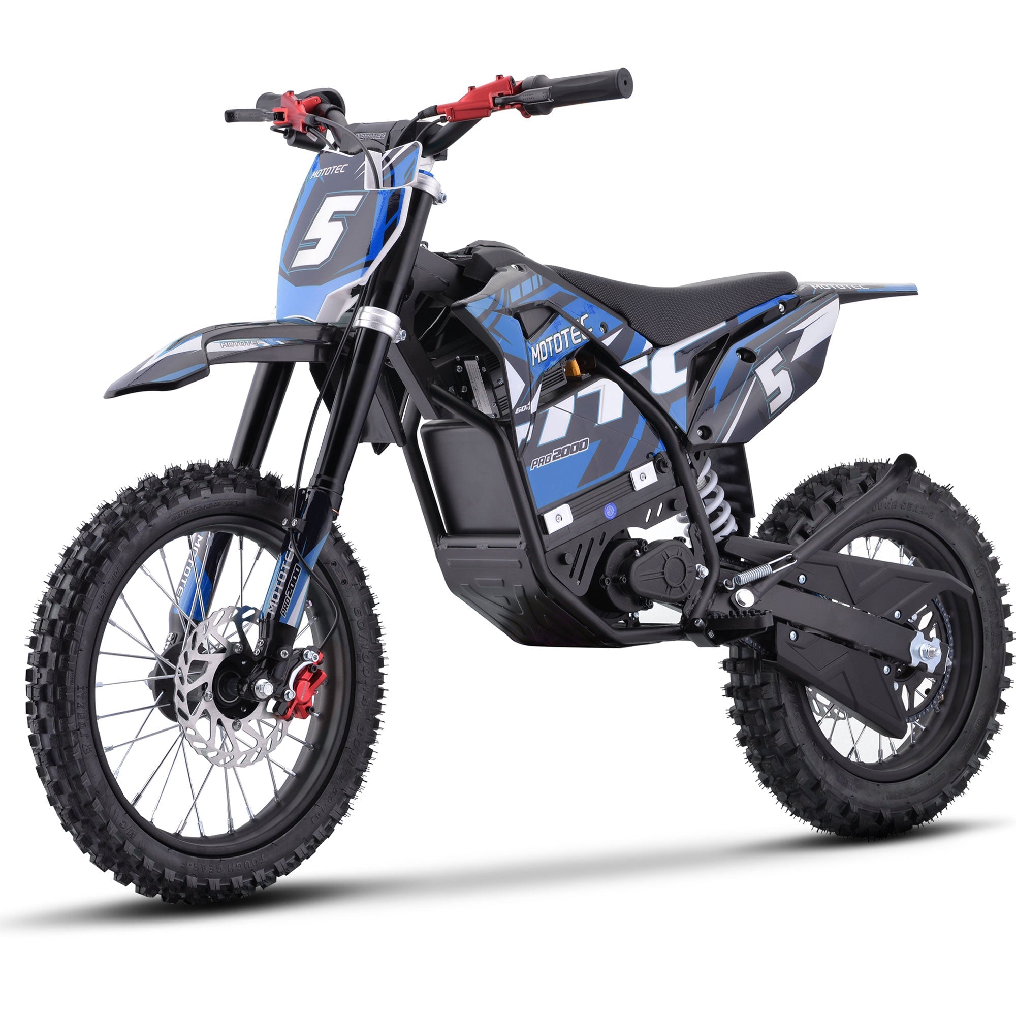 60V 2 kW Lithium Electric Dirt Bike (2,000 Watts)