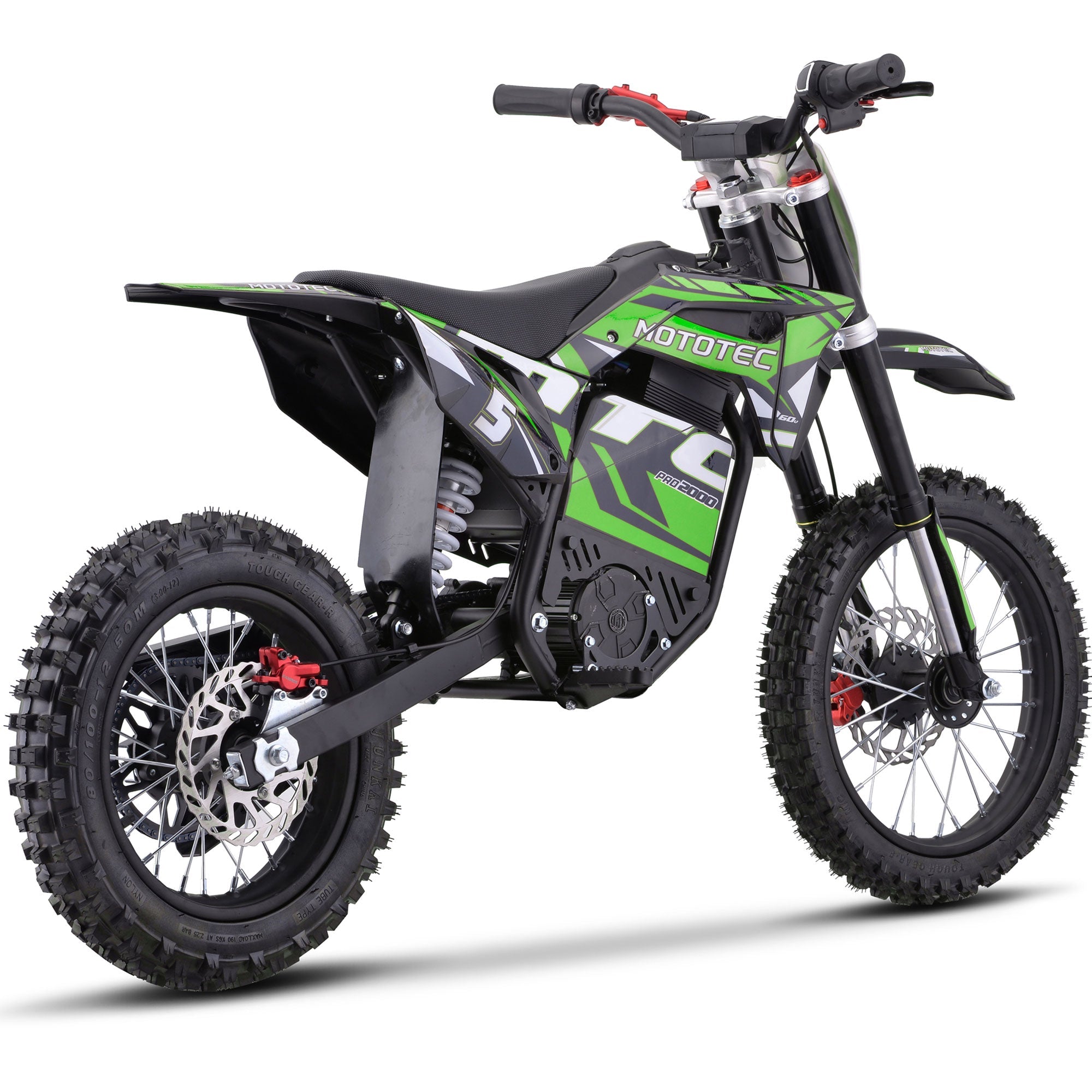 60V 2 kW Lithium Electric Dirt Bike (2,000 Watts)