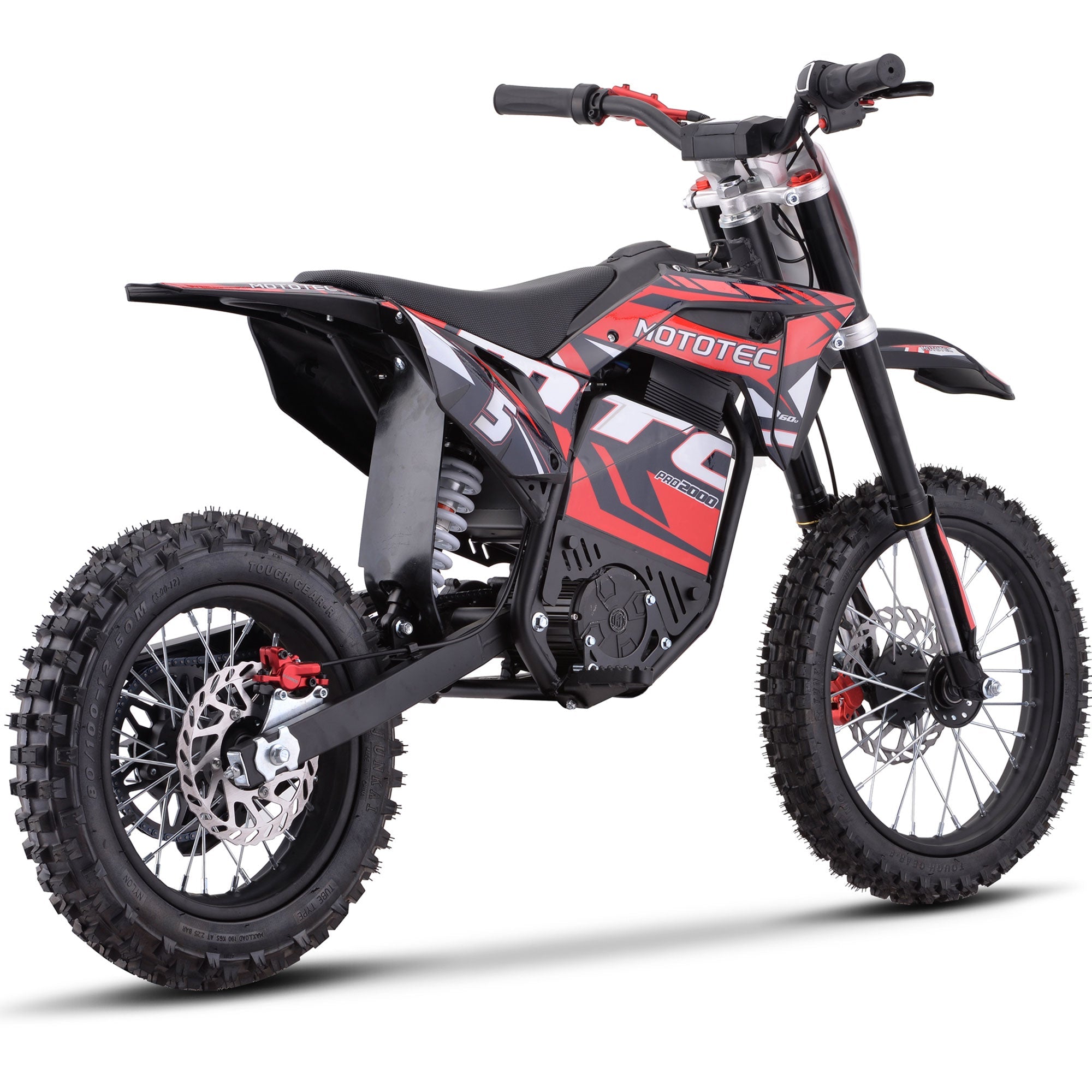 60V 2 kW Lithium Electric Dirt Bike (2,000 Watts)