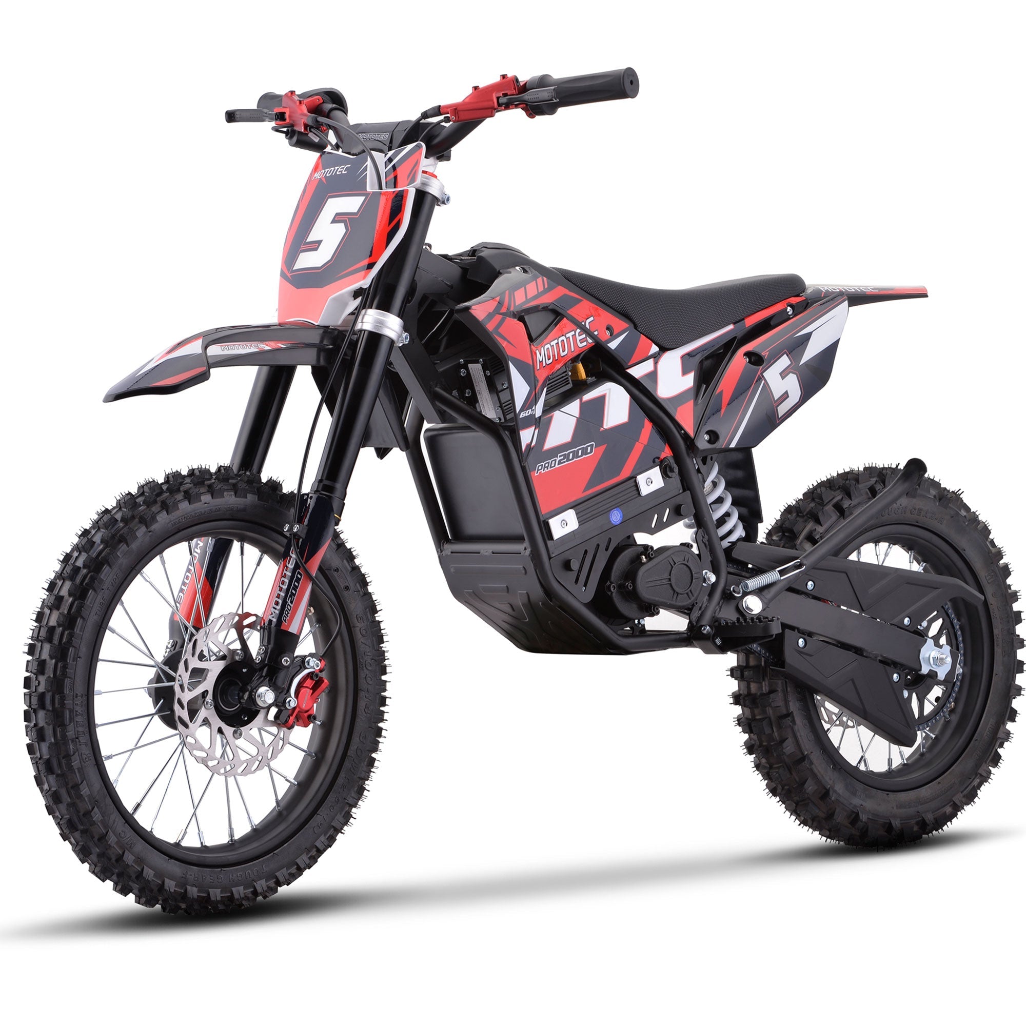 60V 2 kW Lithium Electric Dirt Bike (2,000 Watts)