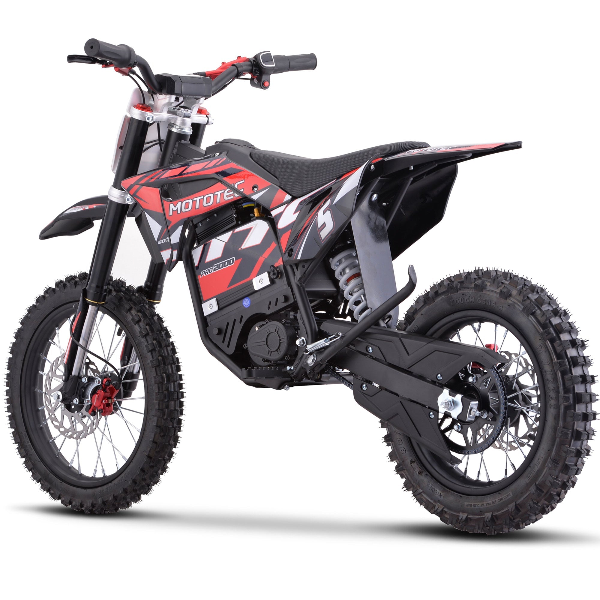 60V 2 kW Lithium Electric Dirt Bike (2,000 Watts)