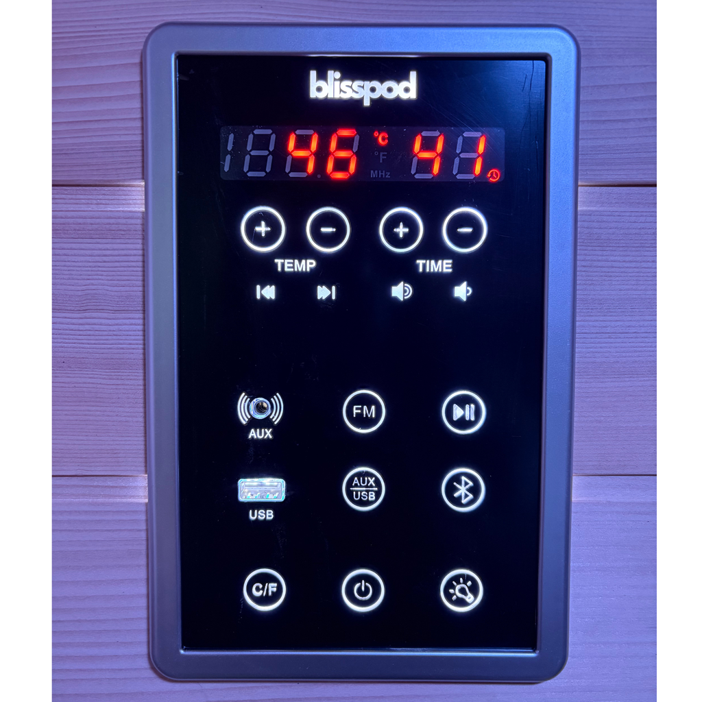 Blisspod | Malmö | Tout-en-un | Thérapie infrarouge + lumière rouge | Sauna haut de gamme | Faible EMF | Chromothérapie LED | 2 personnes