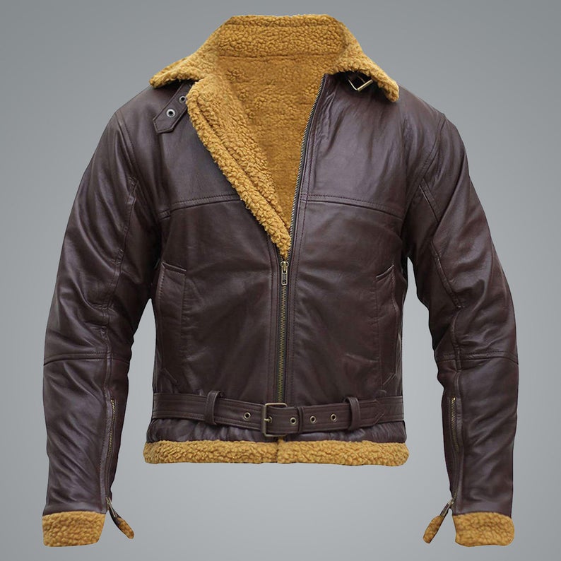 Men’s B3 Flying Aviator Pilot Shearling Jacket