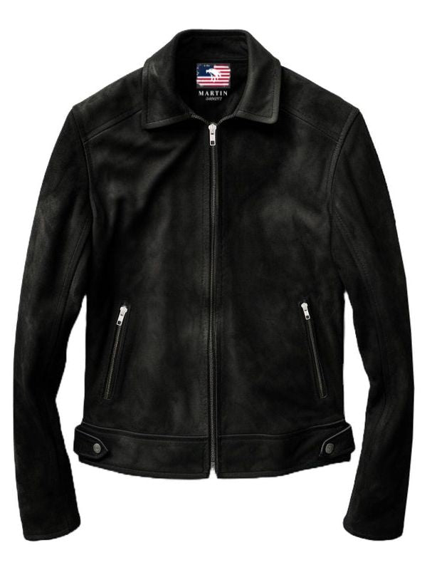 Men’s Black Suede Leather Jacket – Leather Jacket for Men