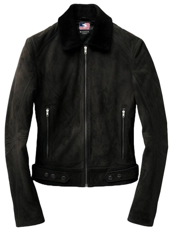 Men’s Suede Leather Jacket Black – Suede Black Jacket