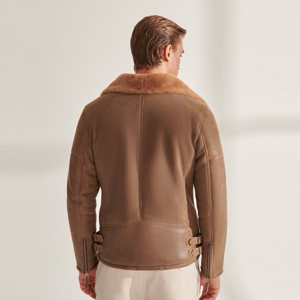 Men’s B3 RAF Flying Airforce Shearling Aviator Jacket
