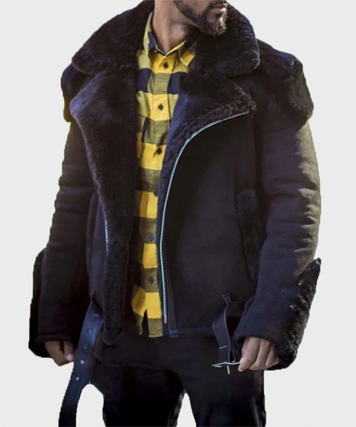 Men’s Casual Sheepskin Shearling Jacket
