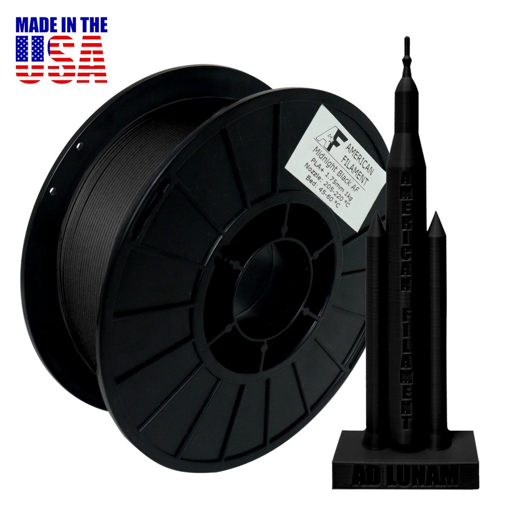 マットブラック AF 1.75mm PLA+ フィラメント アメリカ製！