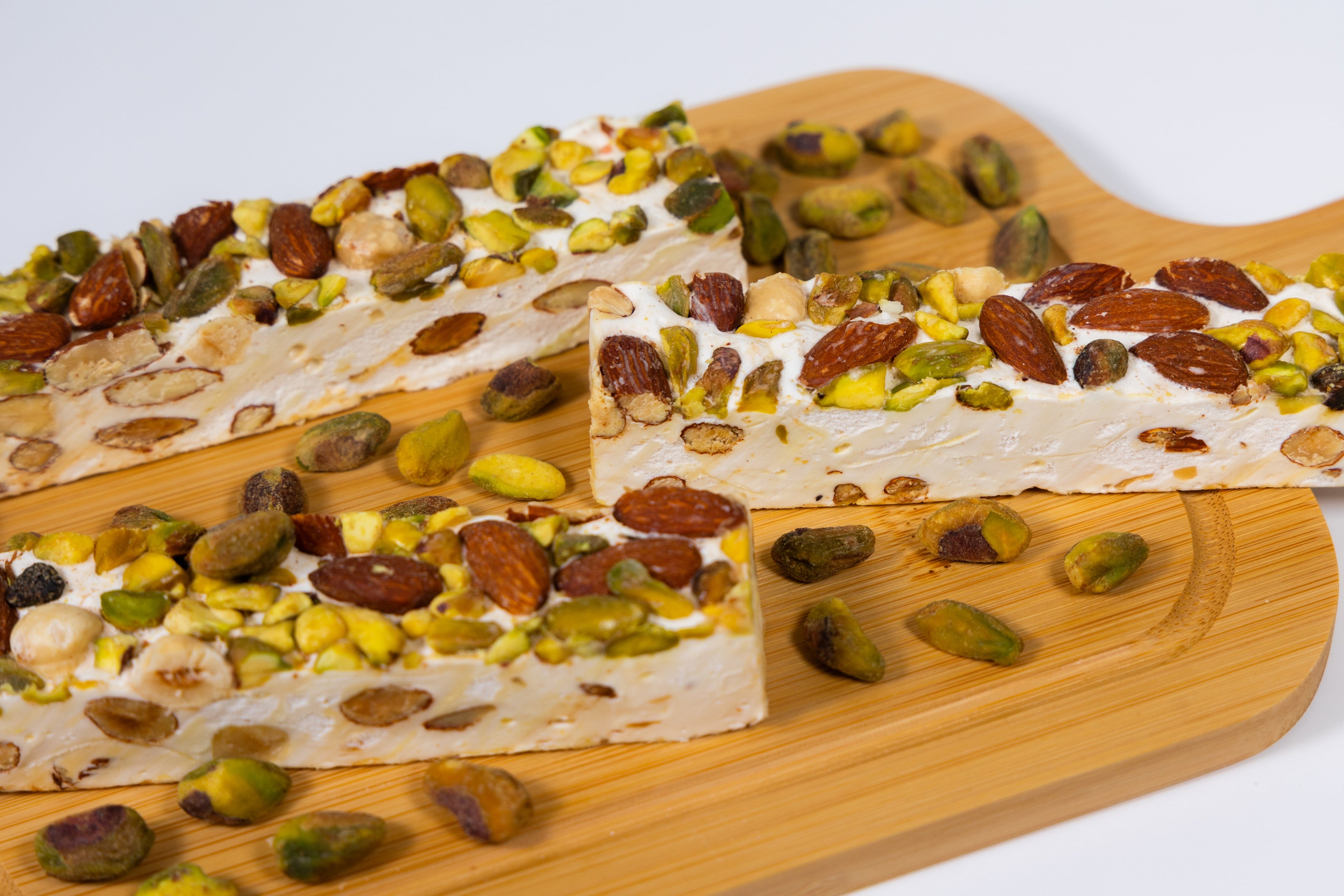 Andy Anand Gluten-Free Mixed Nut Soft Nougat Brittle, 7 oz – Wildflower Honey & Almonds, Made in Europe, No Preservatives, Birthday Gift Box