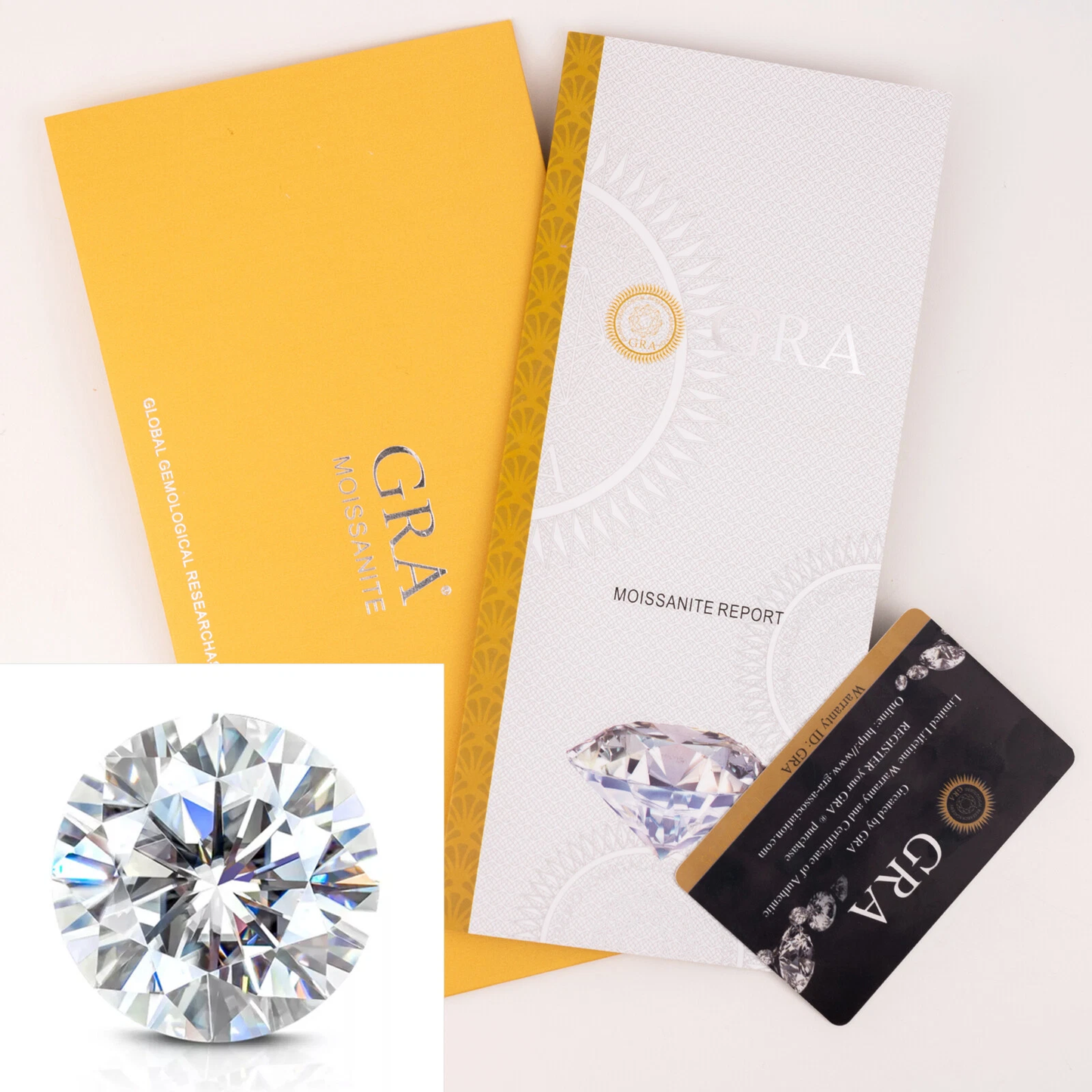 RG093MW B.Tiff 2 ct Moissanite Round Solitaire Engagement Ring