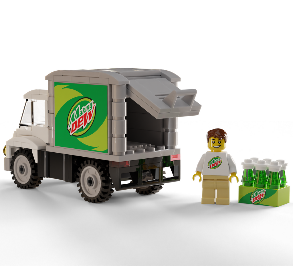Fabrication du camion de livraison de sodas Dew avec figurine