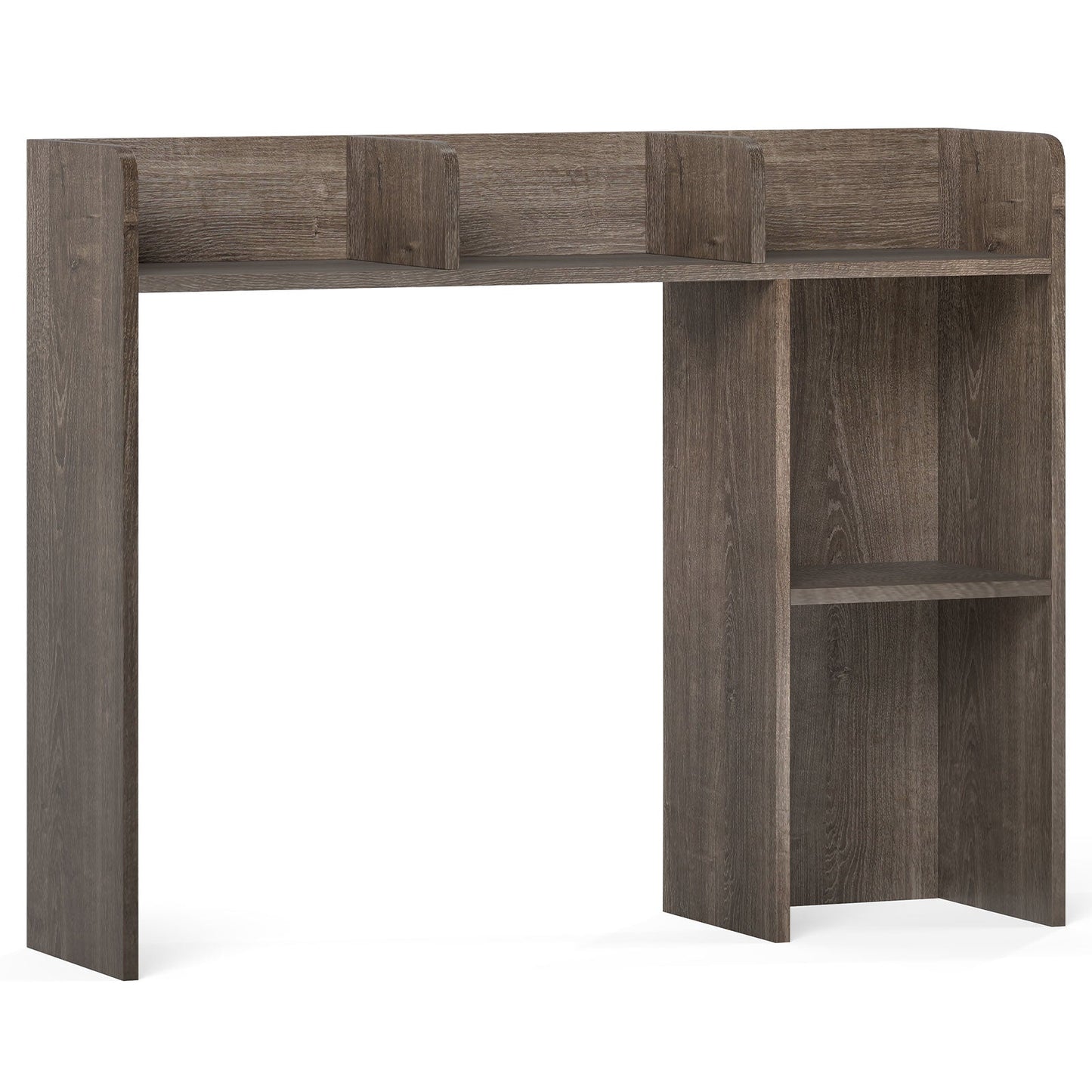 3-Tier Multipurpose Desk Bookshelf with 4 Shelves