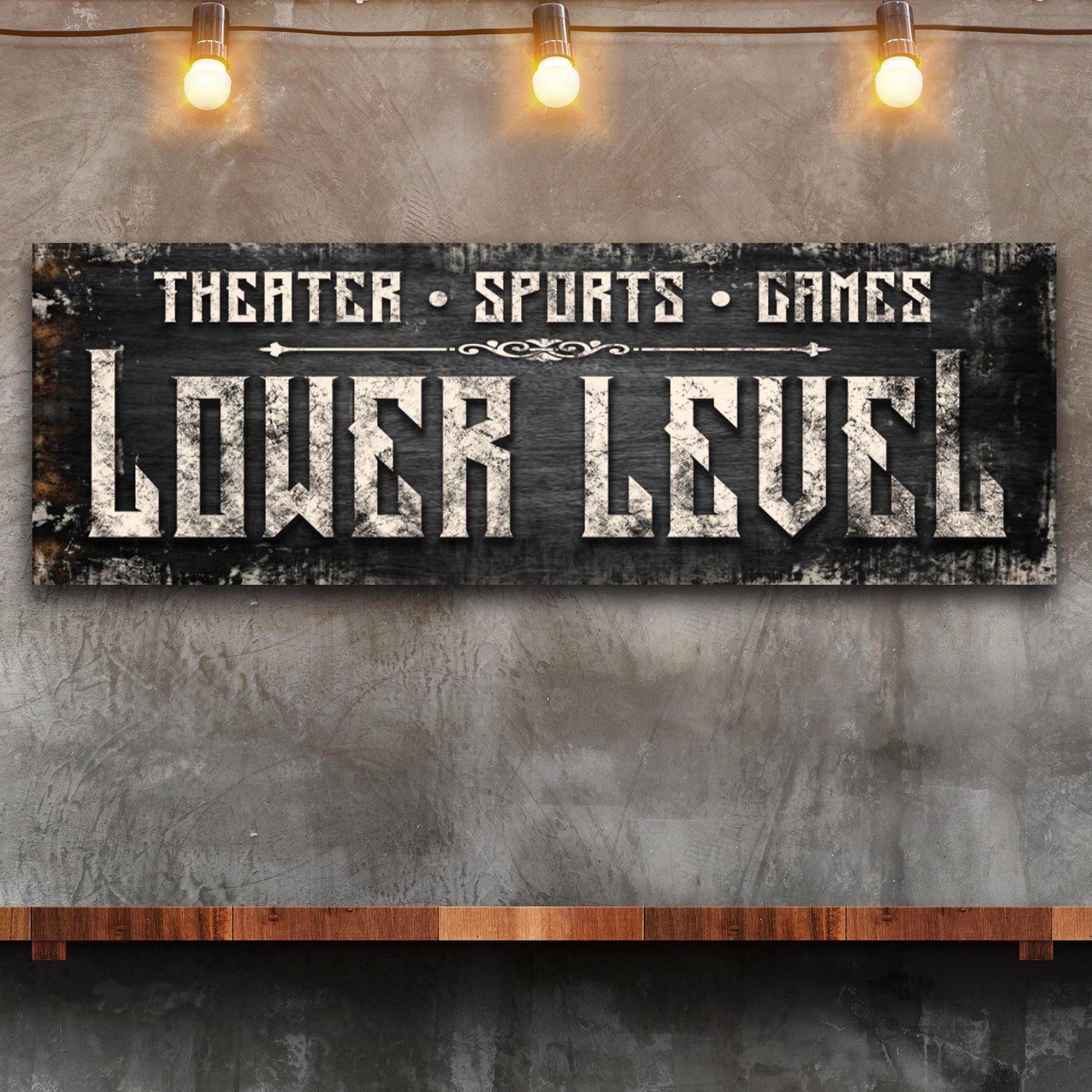 Lower Level Sign