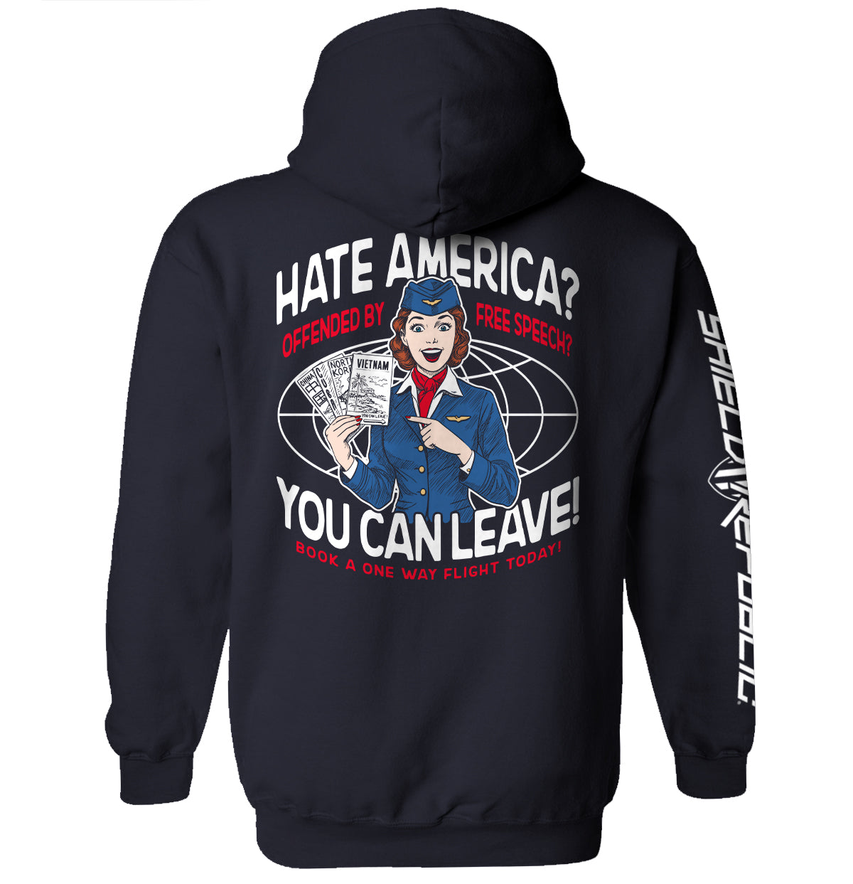 言論の自由に腹を立てるアメリカ嫌いは出て行け