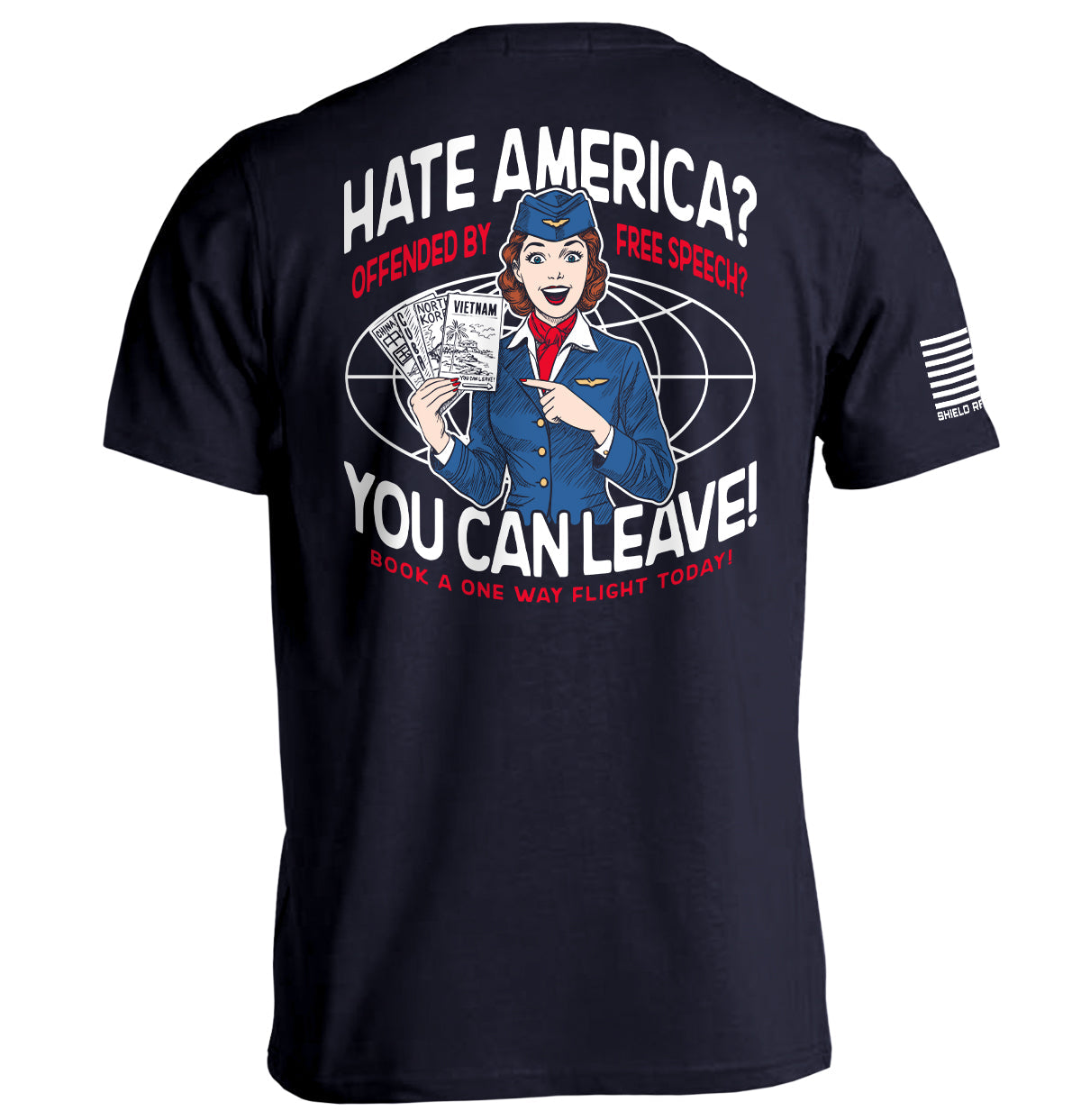 言論の自由に腹を立てるアメリカ嫌いは出て行け