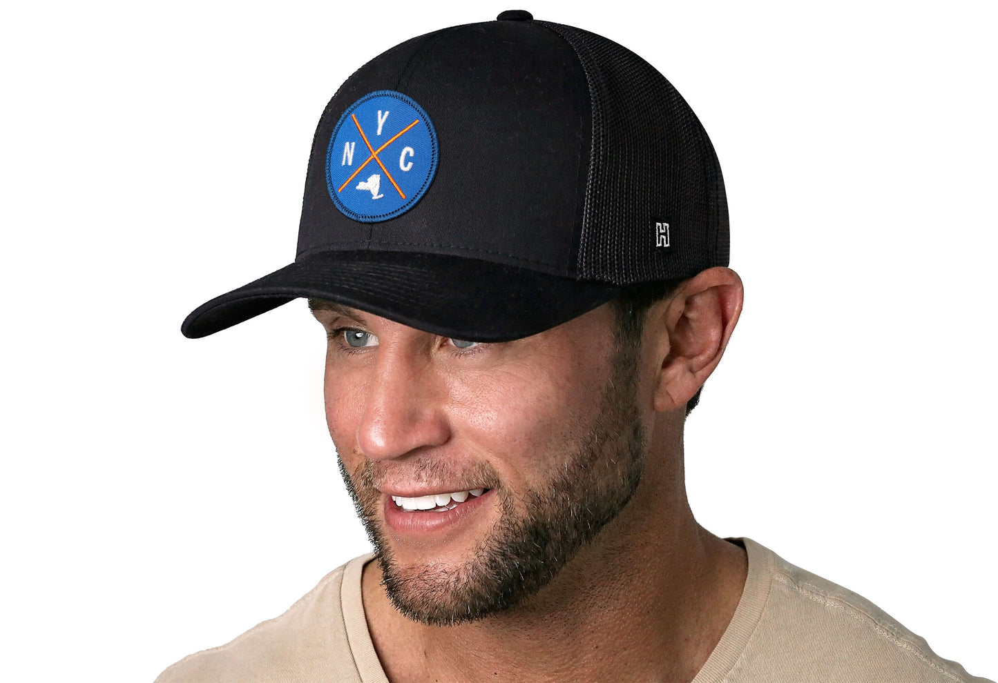 New York City Trucker Hat  |  Black NYC X Snapback