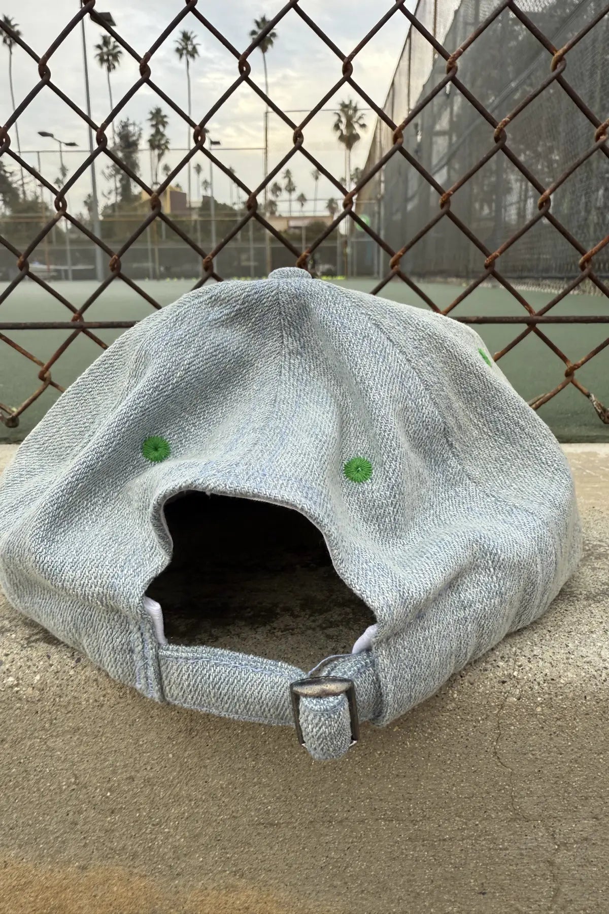 Play Tennis, Live Forever Denim-Fleece Hat
