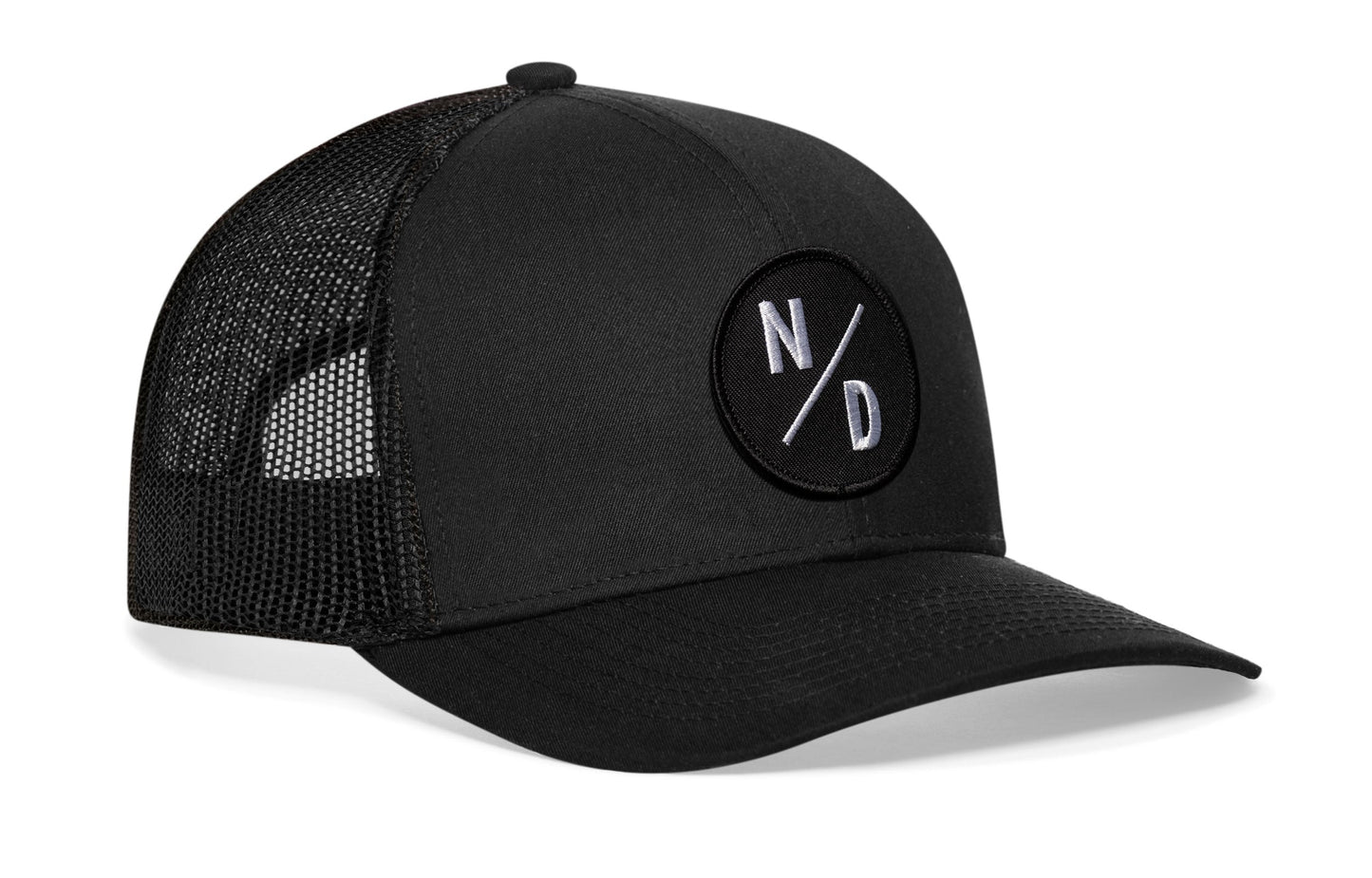 North Dakota Trucker Hat  |  Black ND X Snapback