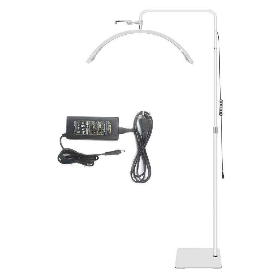 Tattoo Estheticians Pmu Eyelash LED Floor Light,  moon Lamp with phone holder