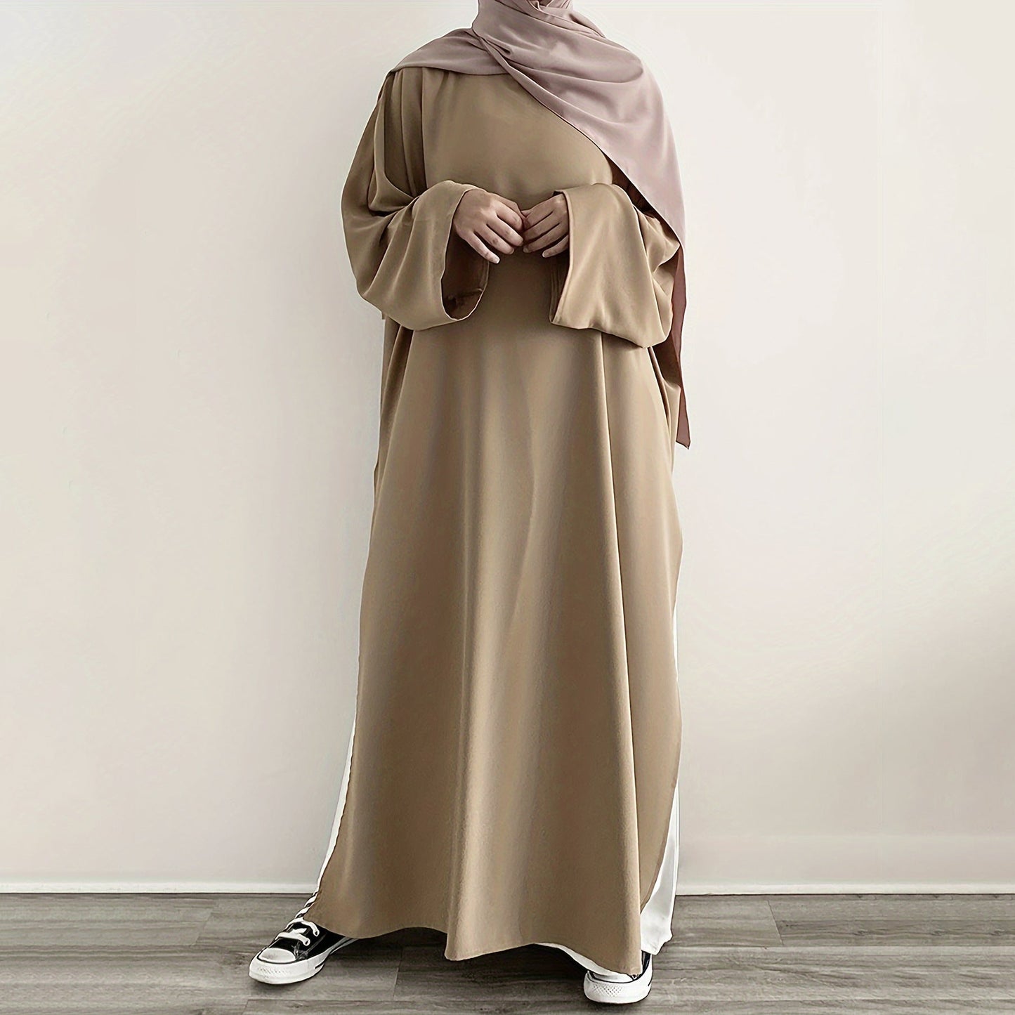 Casual Fashion Slit Abaya (MA063)