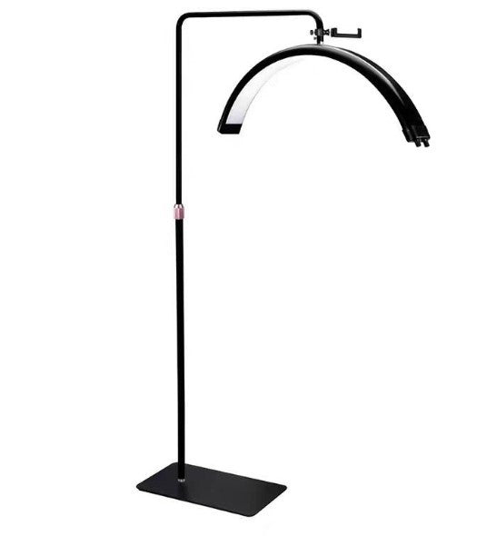 Tattoo Estheticians Pmu Eyelash LED Floor Light,  moon Lamp with phone holder