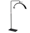Tattoo Estheticians Pmu Eyelash LED Floor Light,  moon Lamp with phone holder