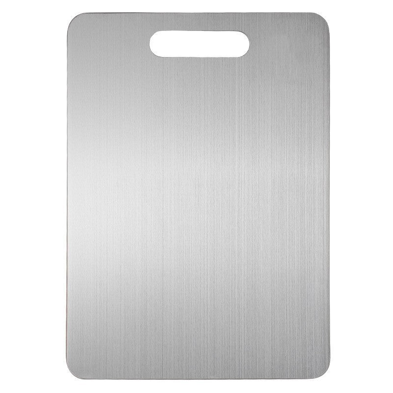 The thickened anti-mold stainless steel cutting board can be cut on both sides