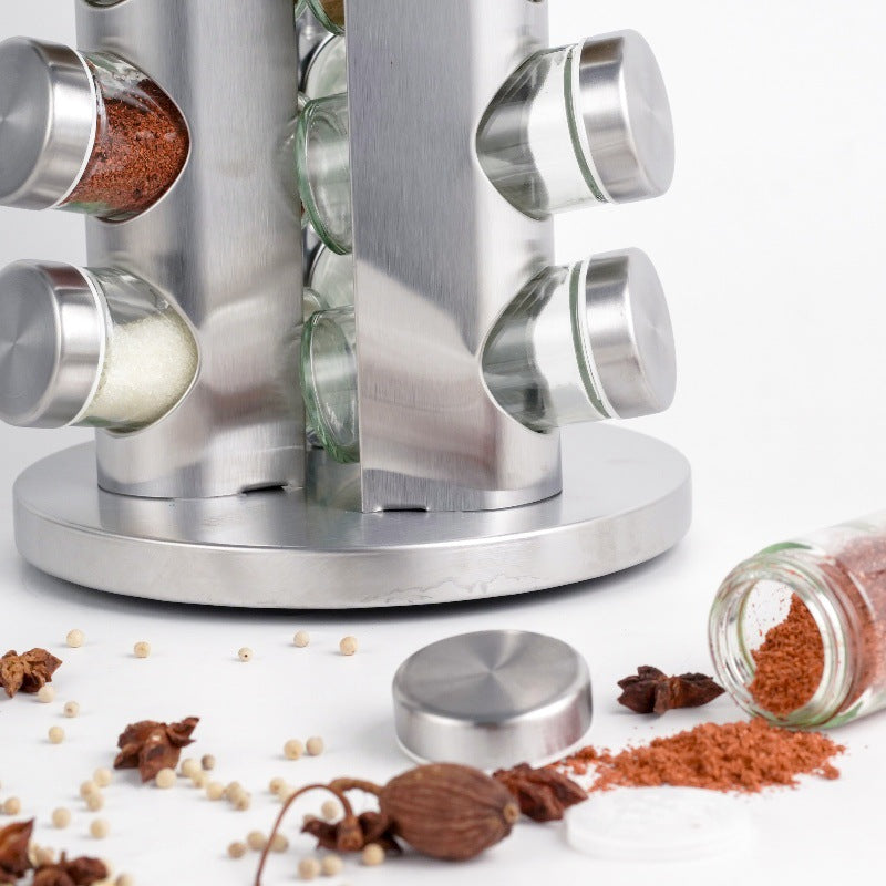 360-degree rotating spice bottle