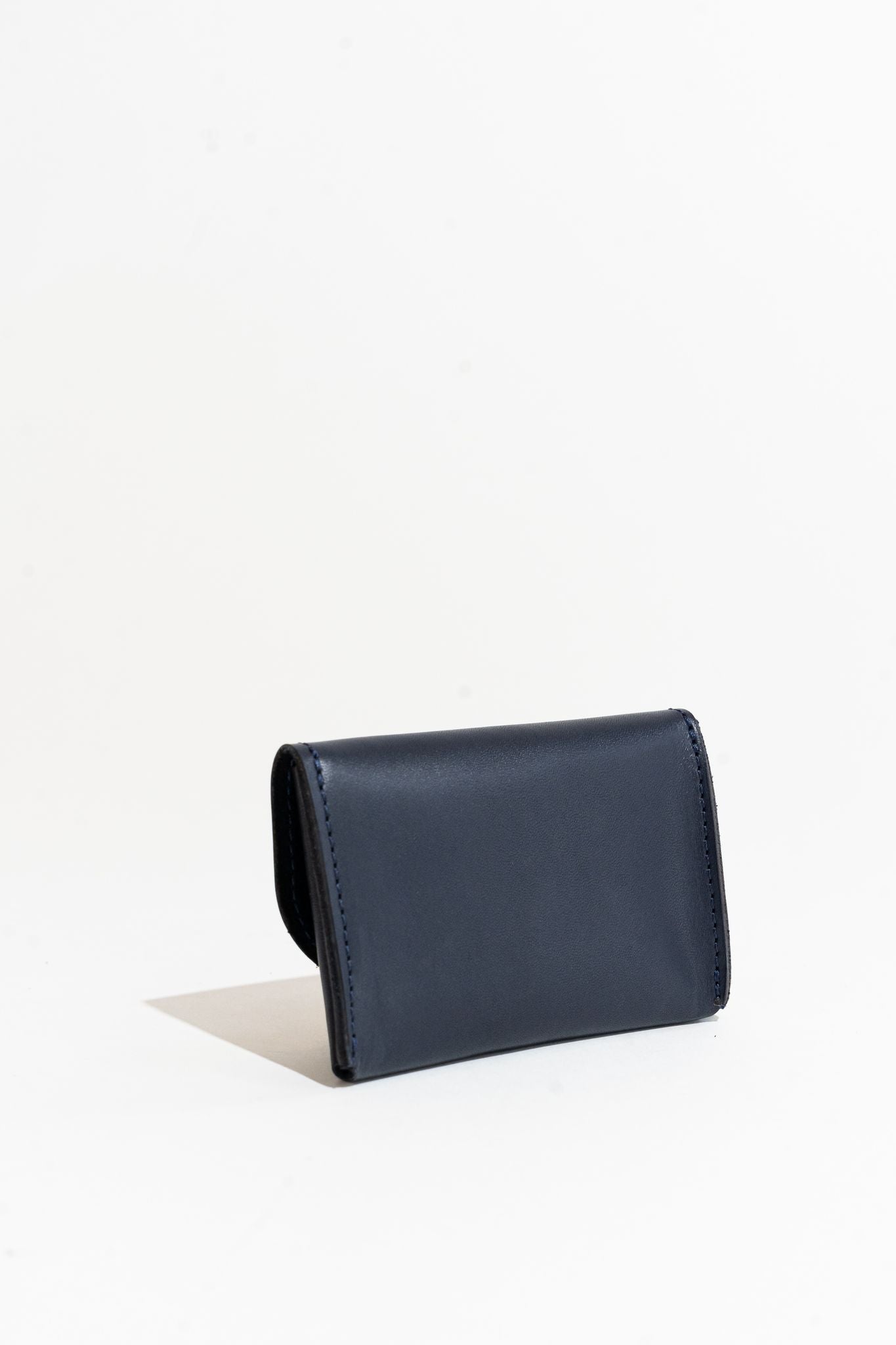 Ida Mini | Navy Leather Card Holder Wallet