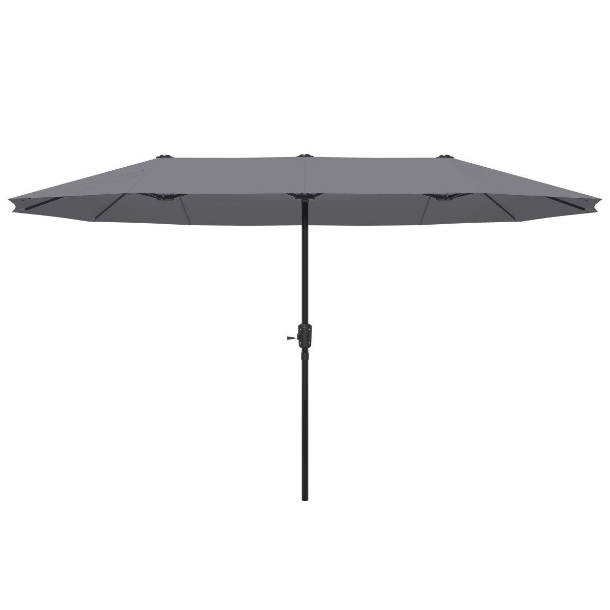 Ainfox 13ft Large Patio Umbrella, Outdoor Double-Sided Rectangle Market Heavy Duty Umbrellas without Base