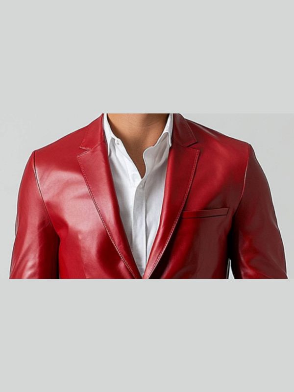 Adan White Leather Blazer – Men’s Premium White Leather Jacket