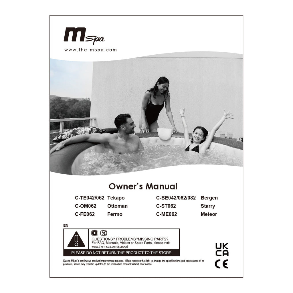 MSPA | TEKAPO | Comfort Series | Inflatable Hot Tub & Spa | Metallic Blue | Upto 6 Person