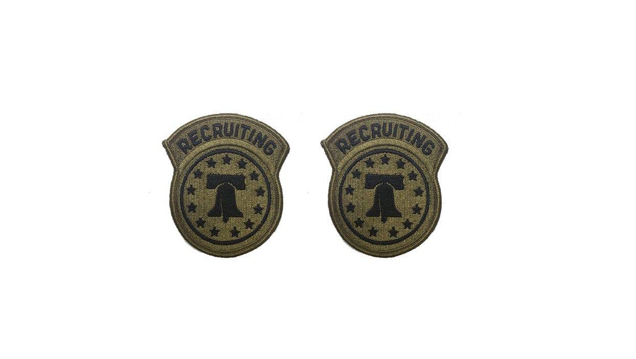 U.S. Army Recruiting Command US ARMY OCP Patch with Hook Fastener (pair)