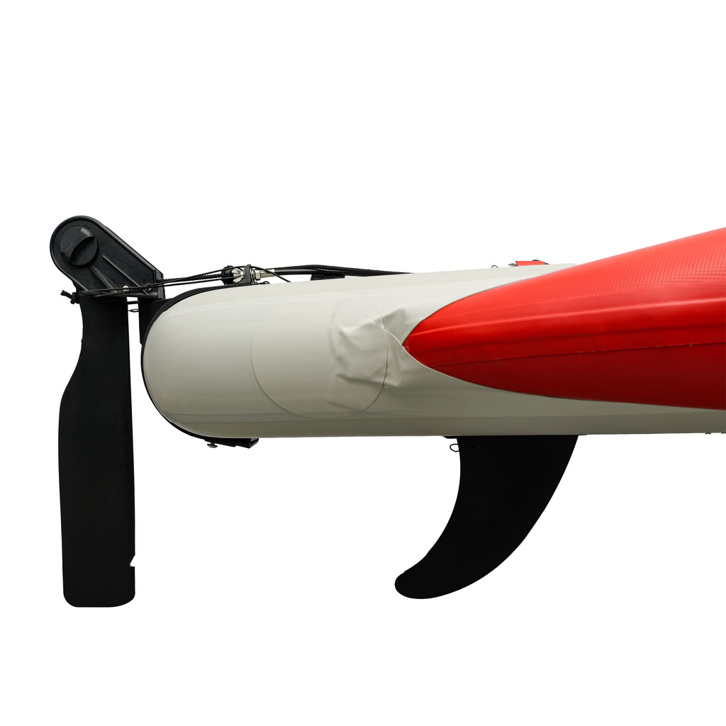 Nautiqua | ARUBA | Pédalo Kayak de Pêche de Luxe avec Pagaie | Rouge
