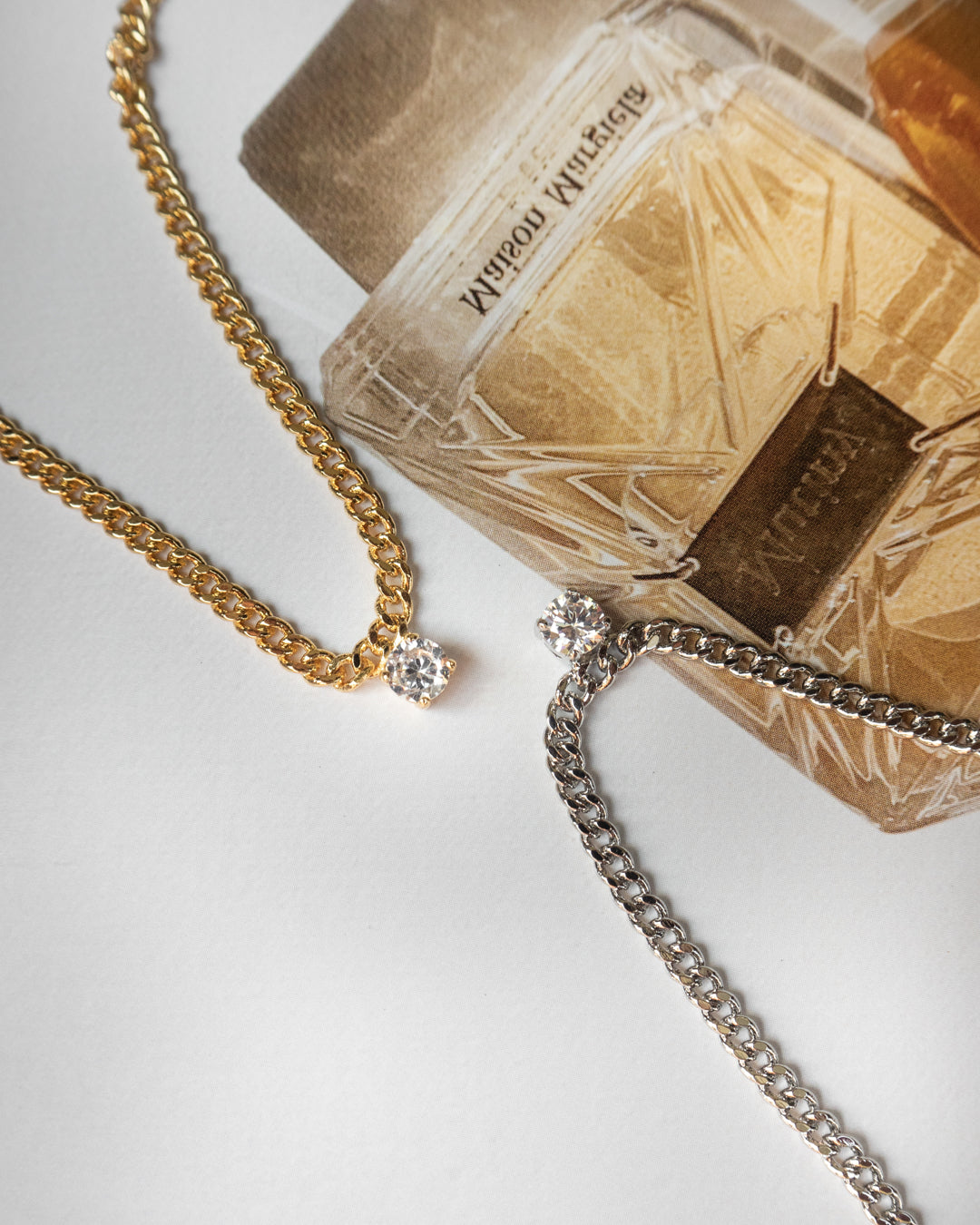 Bardot Stud Charm Necklace- Silver (Ships Late September)