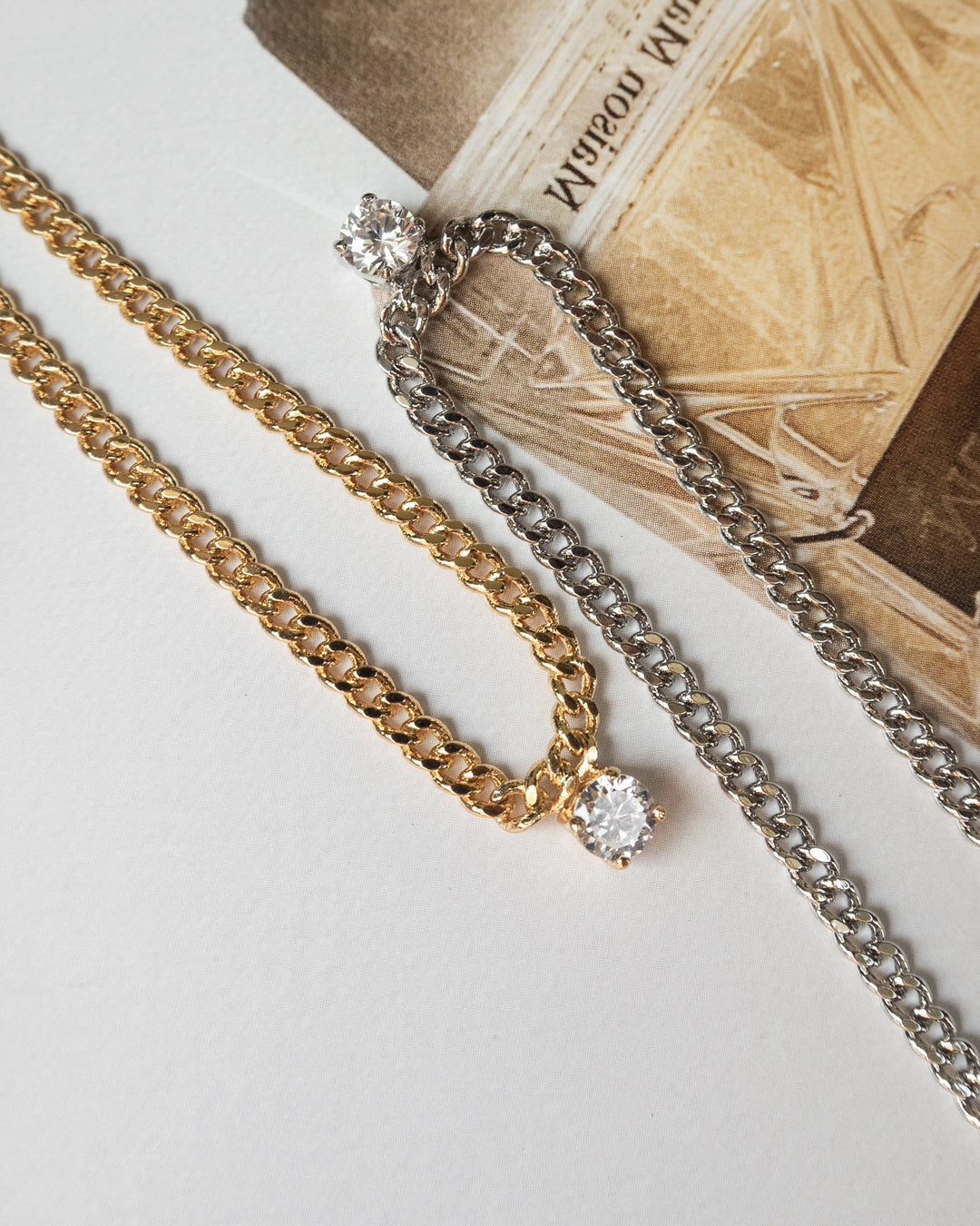 Bardot Stud Charm Necklace- Gold (Ships Early September)