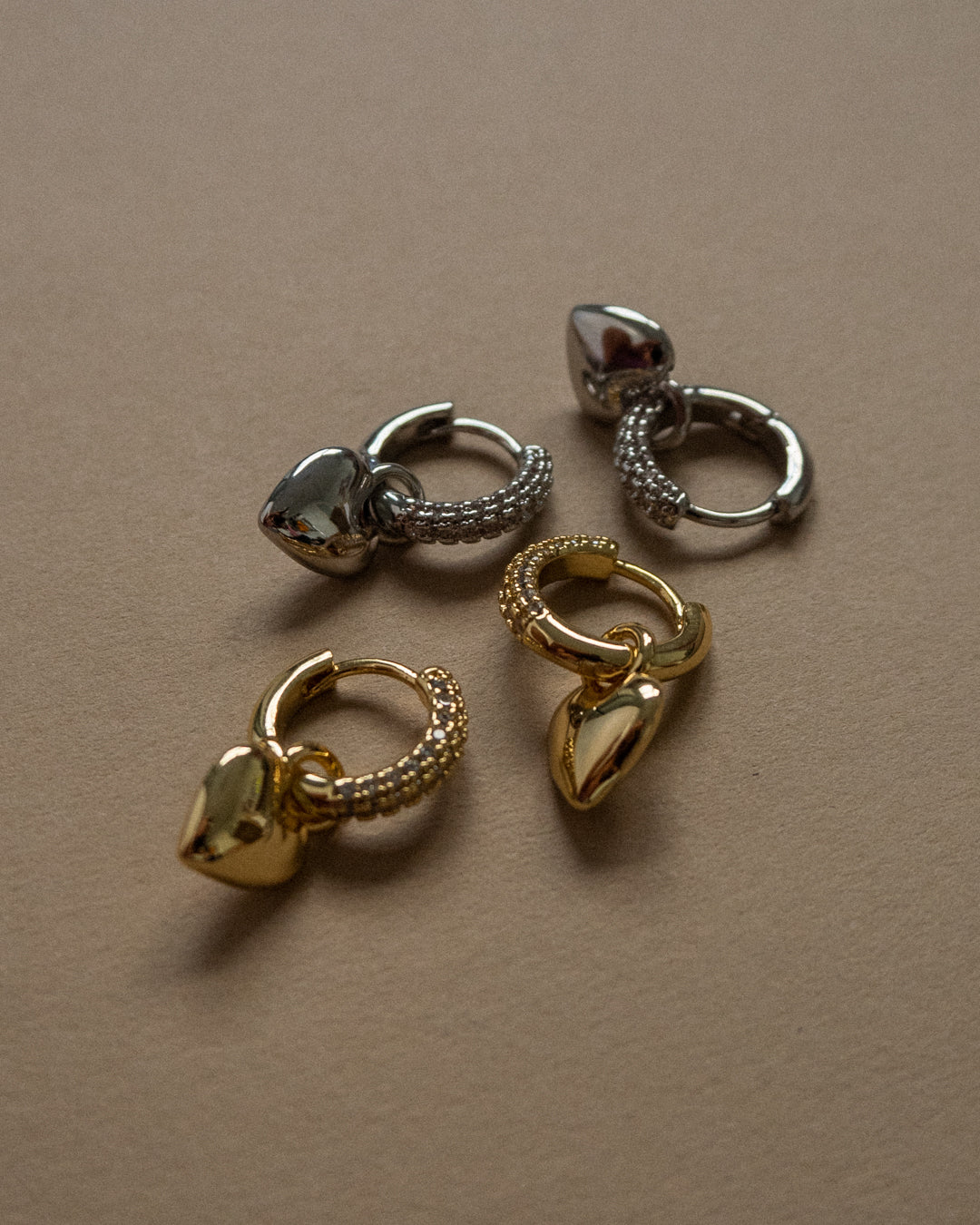 Puffy Heart Huggies- Gold (Ships Late September)