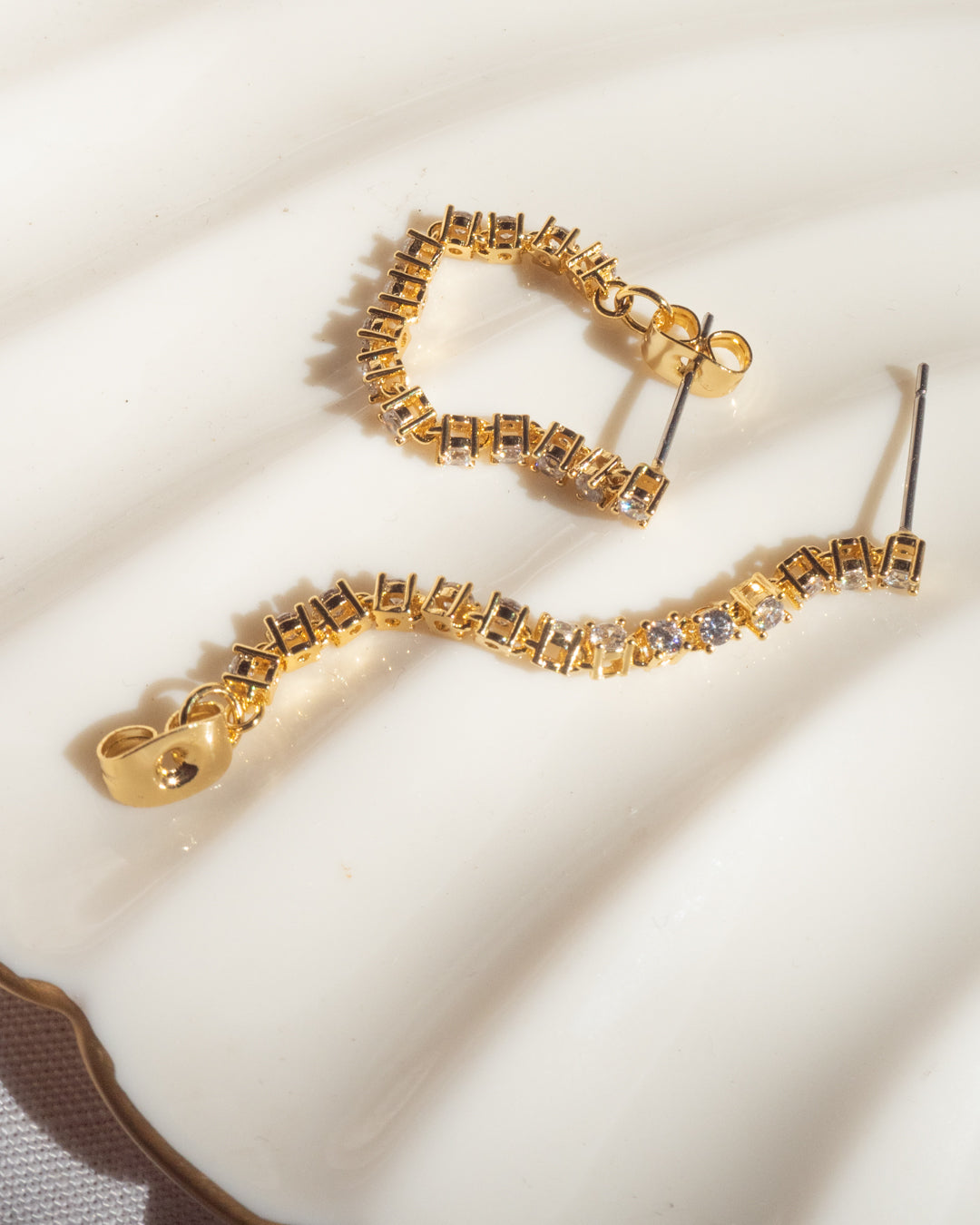 Ballier Chain Studs- Gold (Ships Late September)
