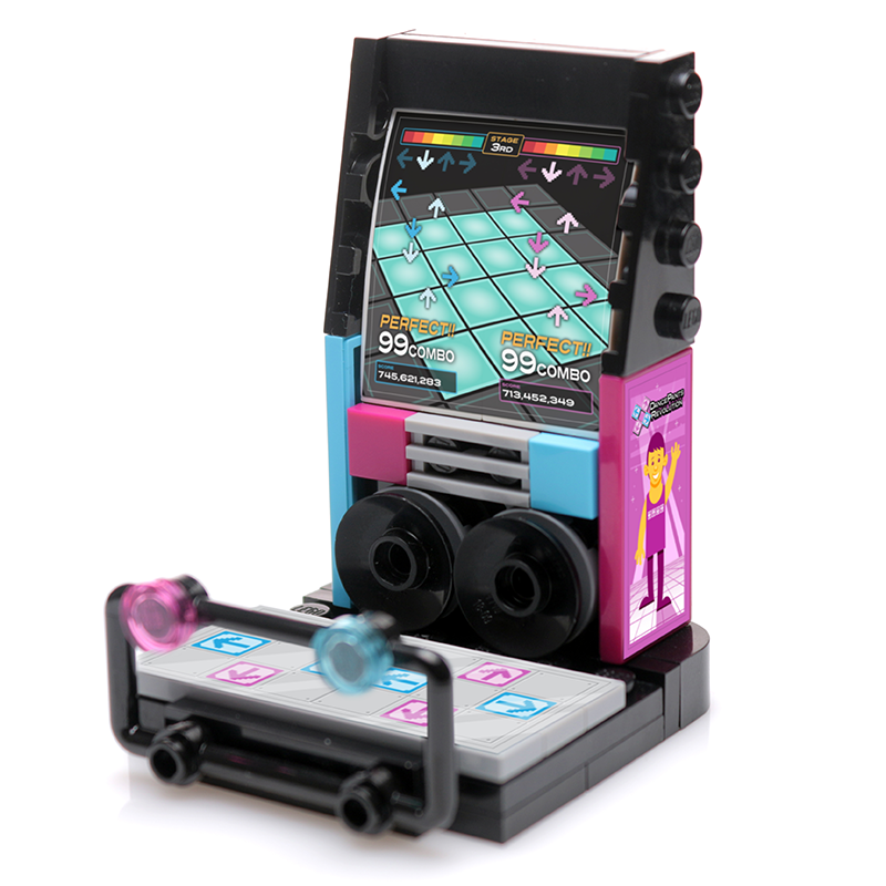 Arcade Dance Machine Minifig Set de construction créé à partir de pièces LEGO - B3 Customs