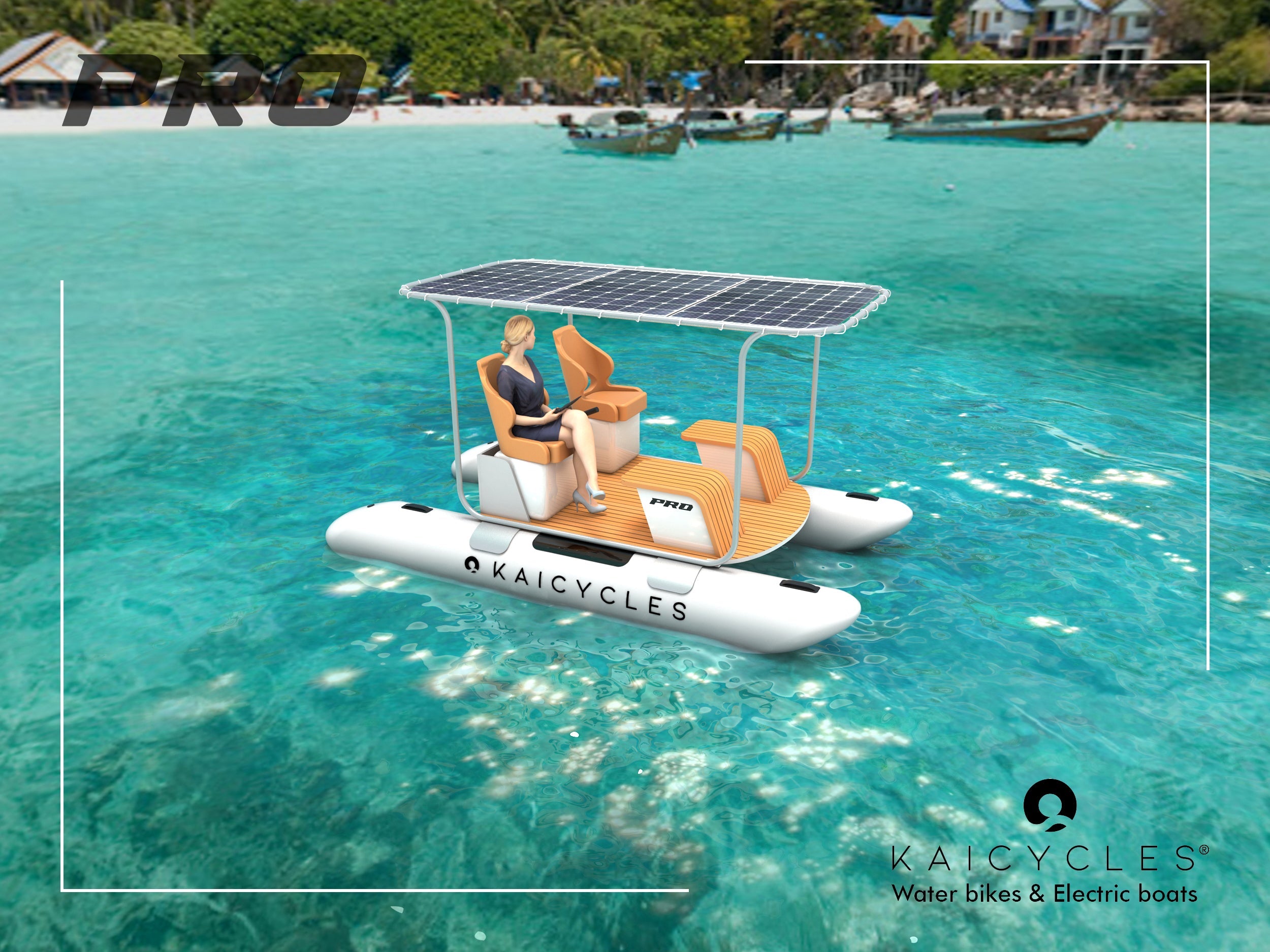 Bateau électrique gonflable PRO (Fabriqué en UE)